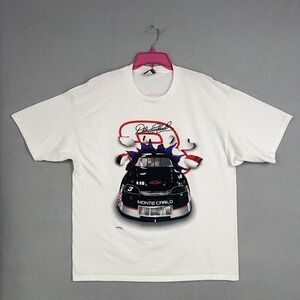 Vintage Dale Earnhardt Shirt 2XL White NASCAR Racing Breakthrough Nutmeg 90s